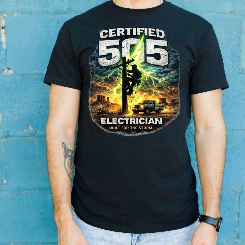 Certified 505 Electrician Tee