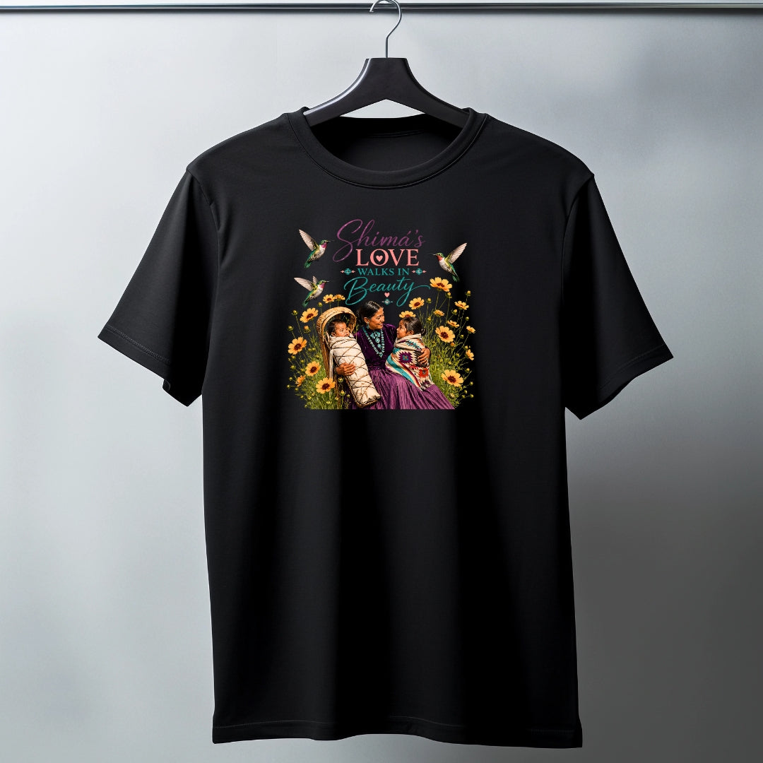 Shimá’s Love Walks in Beauty – Navajo Mother’s Day Hummingbird Tee