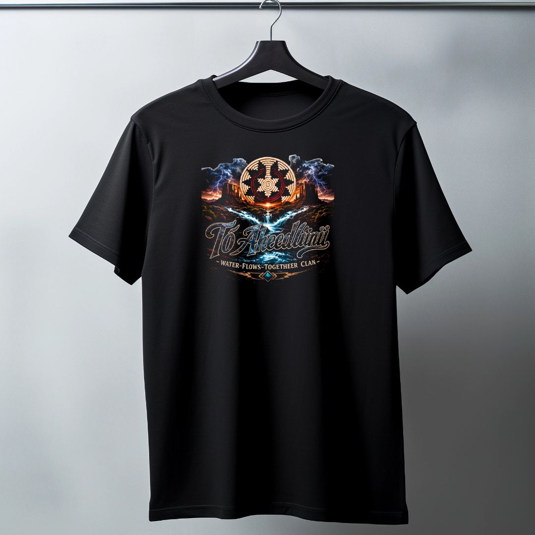 Tó’aheedlíinii Clan T Shirt – Water Flows Togethe