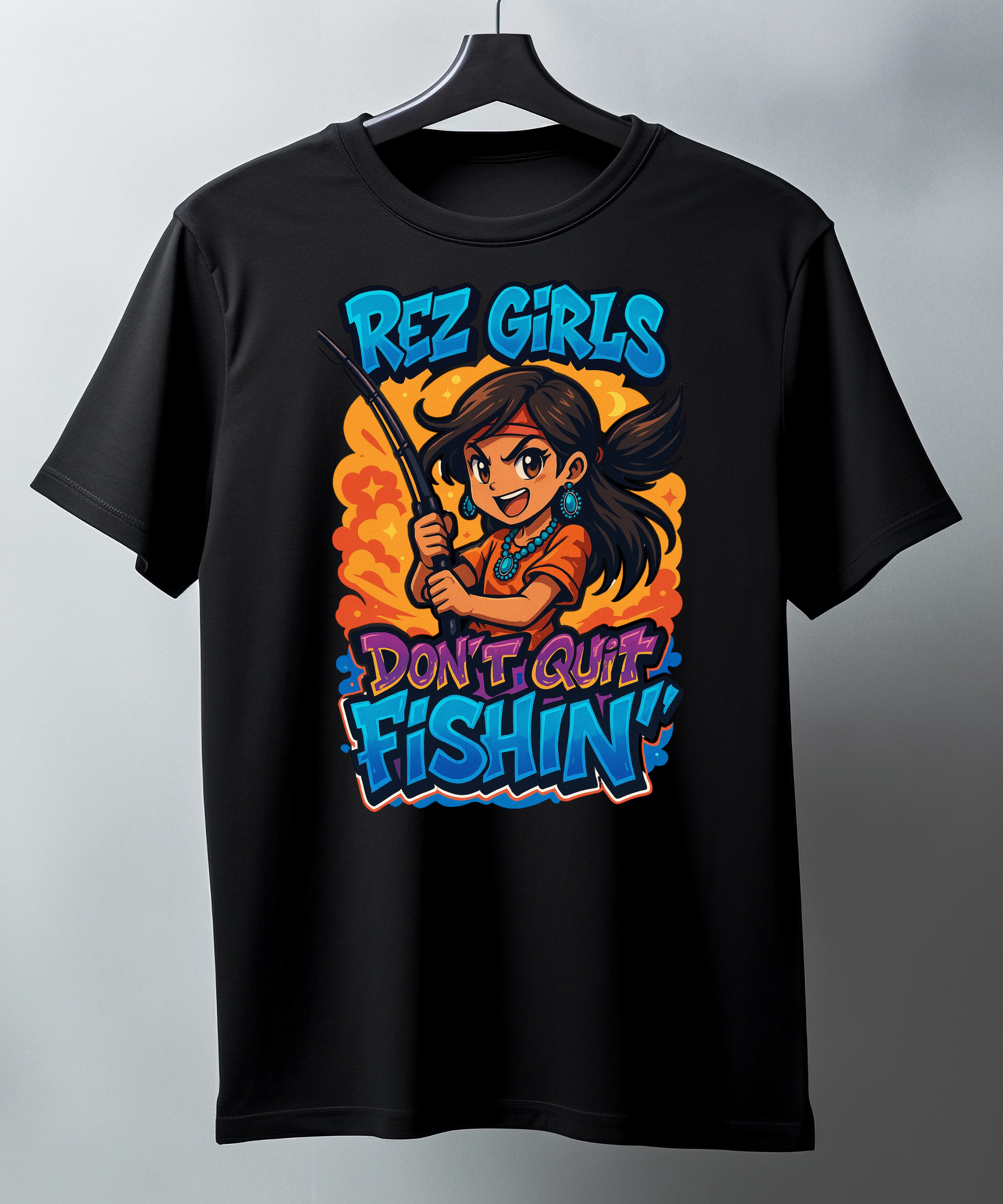 Rez Girls Fishing T-Shirt